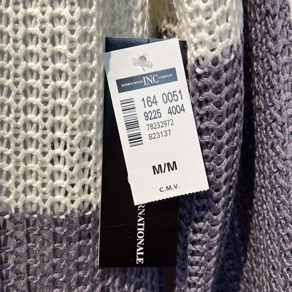Inc International Concepts Colour Block Loose Knit Cardigan Size Medium NWT - Picture 5 of 11